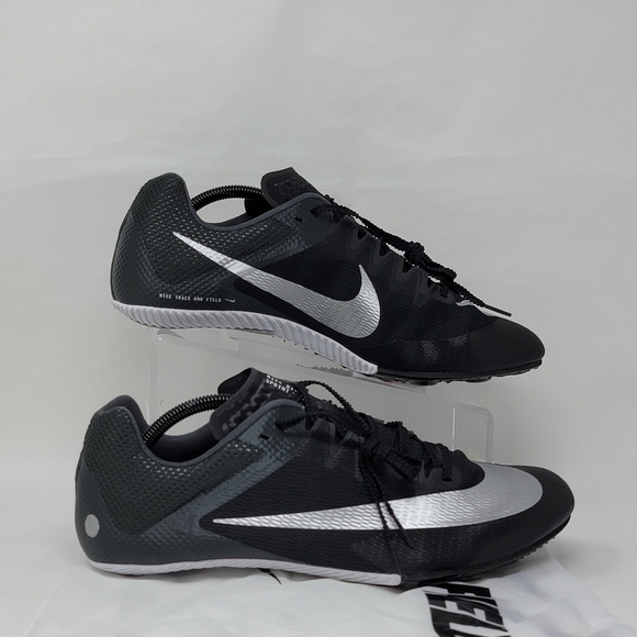 Nike Zoom Rival Sprint Track Shoes Black Silver Men\'s Size 12 DC8753-001 New main image 10